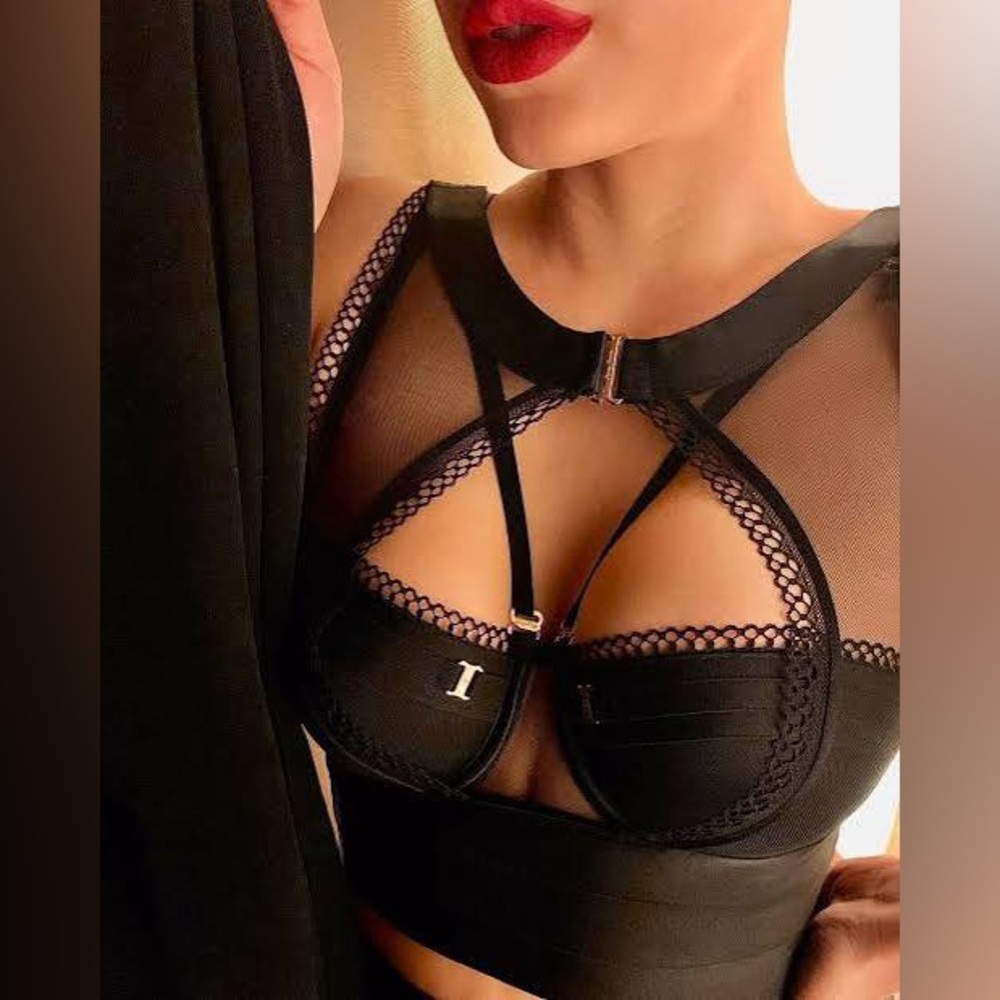 NWT Honey Birdette Vienna bra 38D black only bra XL top listed separately